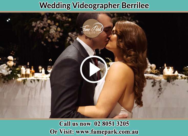 Bride and Groom kissed at the reception Berrilee NSW 2159